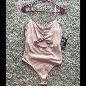 Express One Eleven Bodysuit Pink NEW W TAGS medium